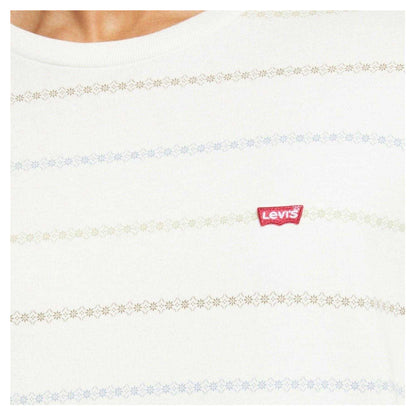 White - Lifestyle - Levis Mens Original Striped T-Shirt