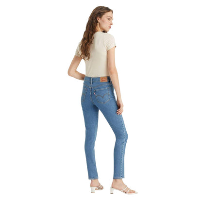 Blue - Back - Levis Womens-Ladies 311 Shaping Mid Rise Skinny Jeans