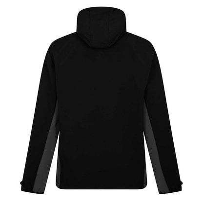 Black-White - Back - Macron Mens Barbarians 24-25 Soft Shell Jacket