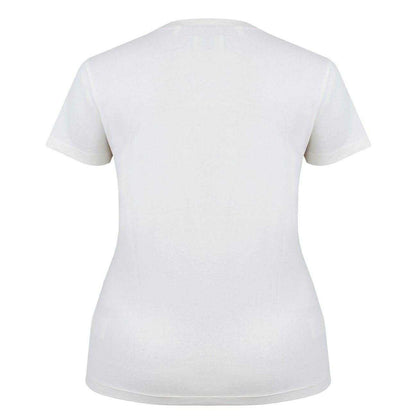 Cream - Back - Lee Cooper Womens-Ladies Classic T-Shirt