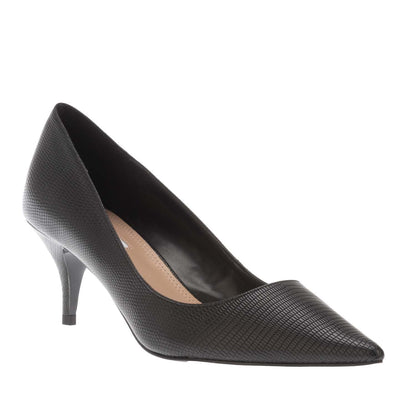 Black - Front - Dune London Womens-Ladies Attire Patent Court Shoes