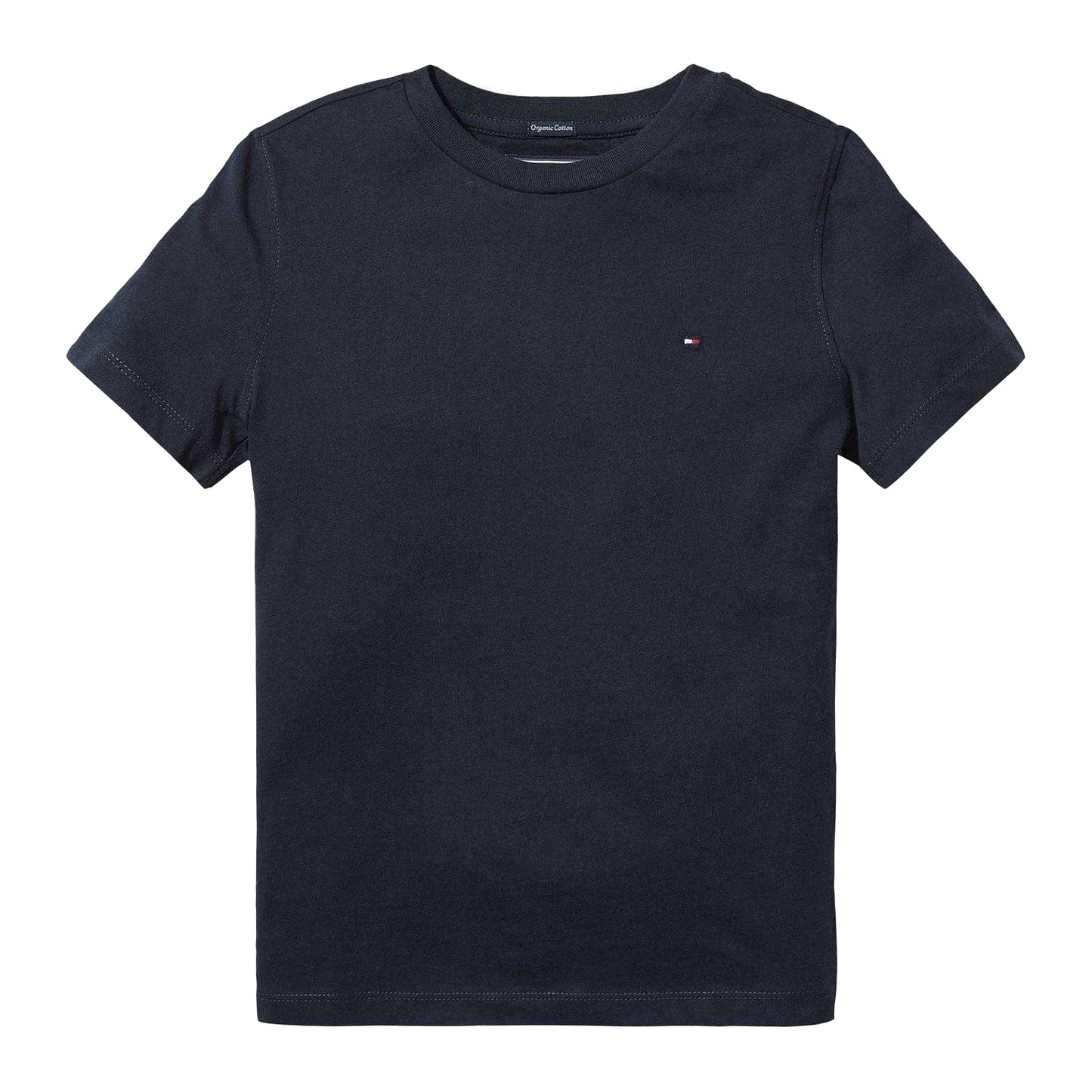 Navy - Front - Tommy Hilfiger Childrens-Kids Original Embroidered Logo T-Shirt