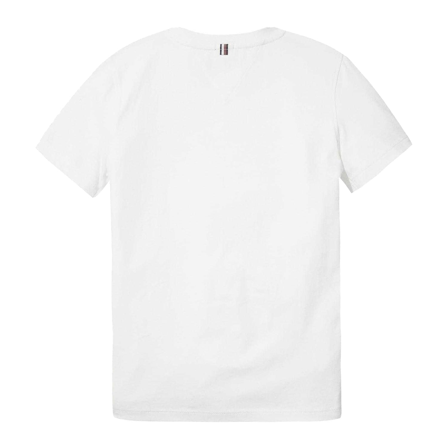 White - Back - Tommy Hilfiger Childrens-Kids Original Embroidered Logo T-Shirt