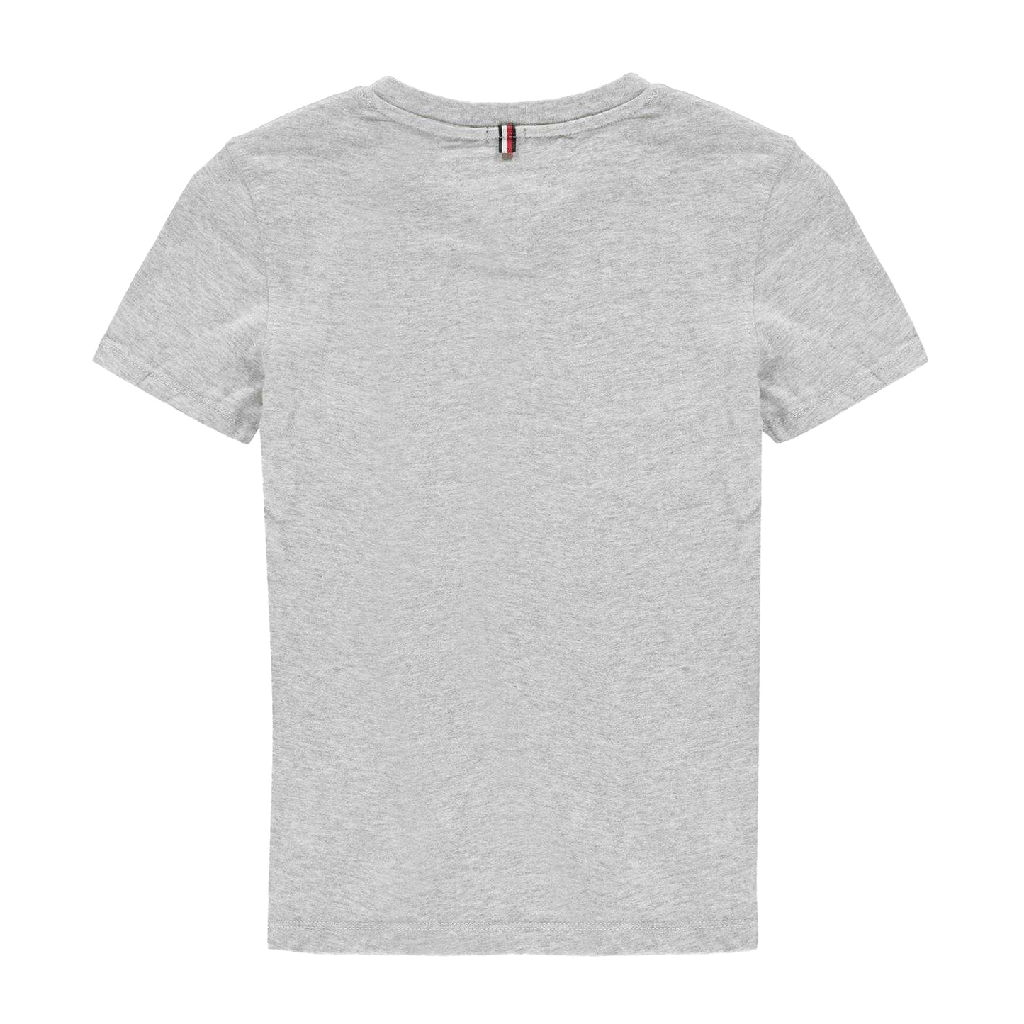 Grey - Back - Tommy Hilfiger Childrens-Kids Original Embroidered Logo T-Shirt