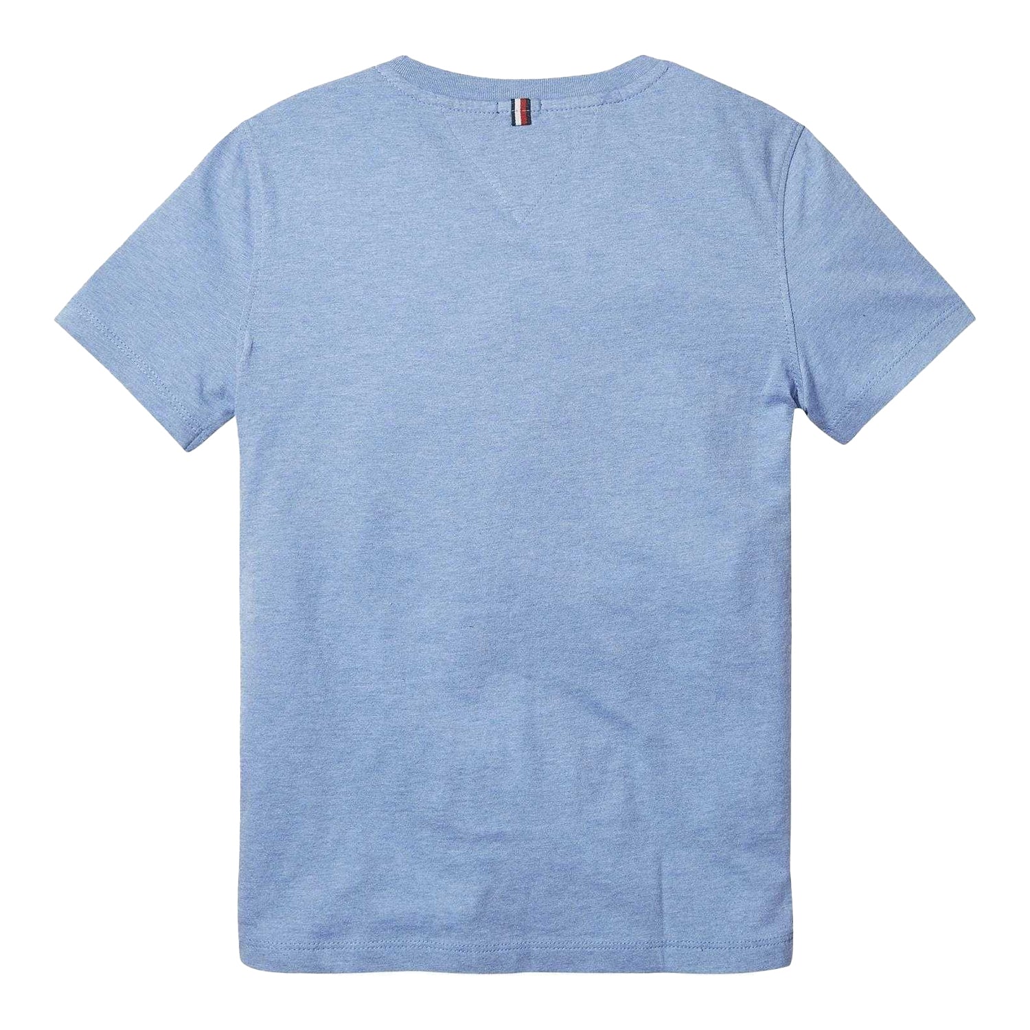 Light Blue - Back - Tommy Hilfiger Childrens-Kids Original Embroidered Logo T-Shirt