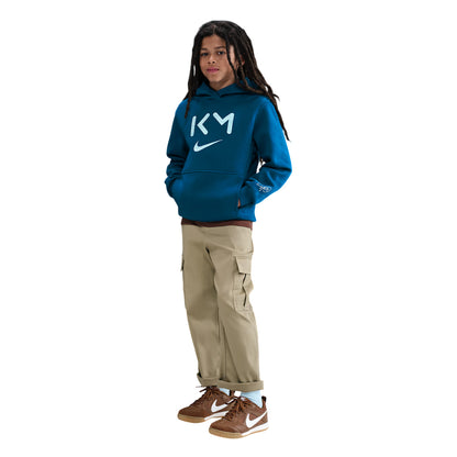 Abyss Blue - Side - Nike Childrens-Kids Kylian Mbappe Hoodie