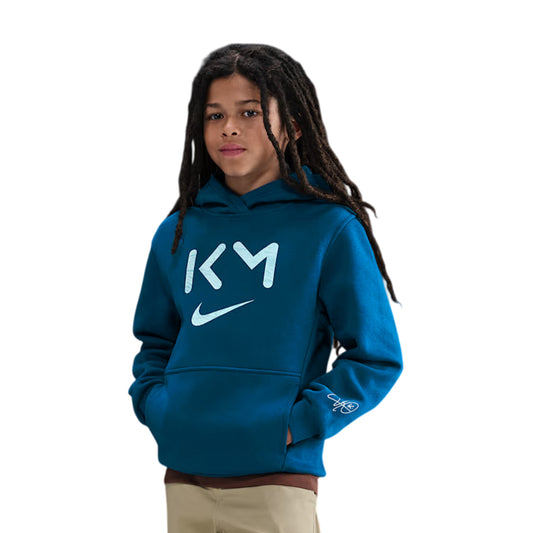 Abyss Blue - Front - Nike Childrens-Kids Kylian Mbappe Hoodie
