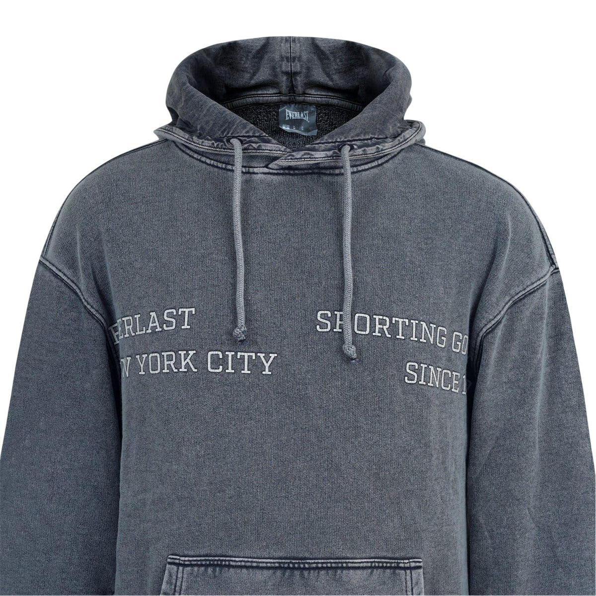 Washed Grey - Side - Everlast Mens NYC Arch Hoodie
