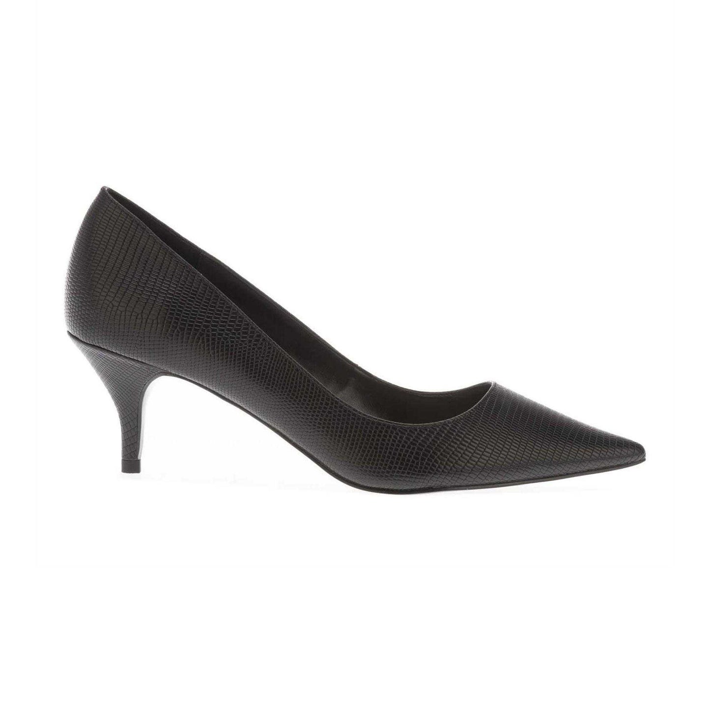 Black - Side - Dune London Womens-Ladies Patent Leather Court Shoes