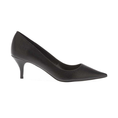 Black - Side - Dune London Womens-Ladies Patent Leather Court Shoes