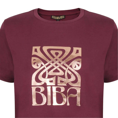 Fig - Side - Biba Womens-Ladies Logo T-Shirt
