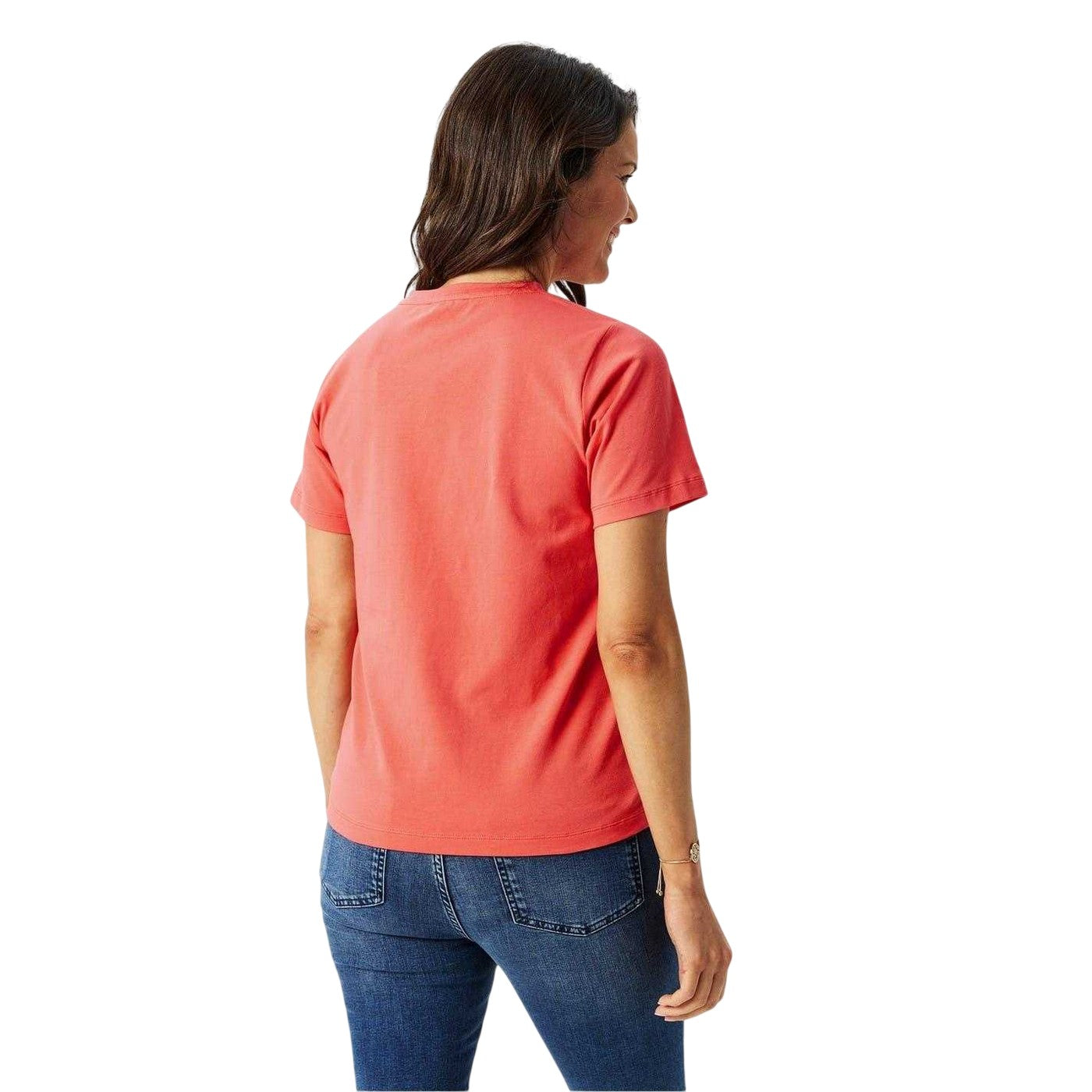 Coral Pink - Lifestyle - Biba Womens-Ladies Logo T-Shirt