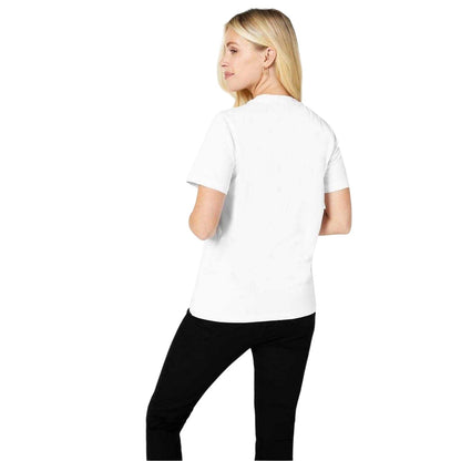 White - Side - Biba Womens-Ladies Logo T-Shirt