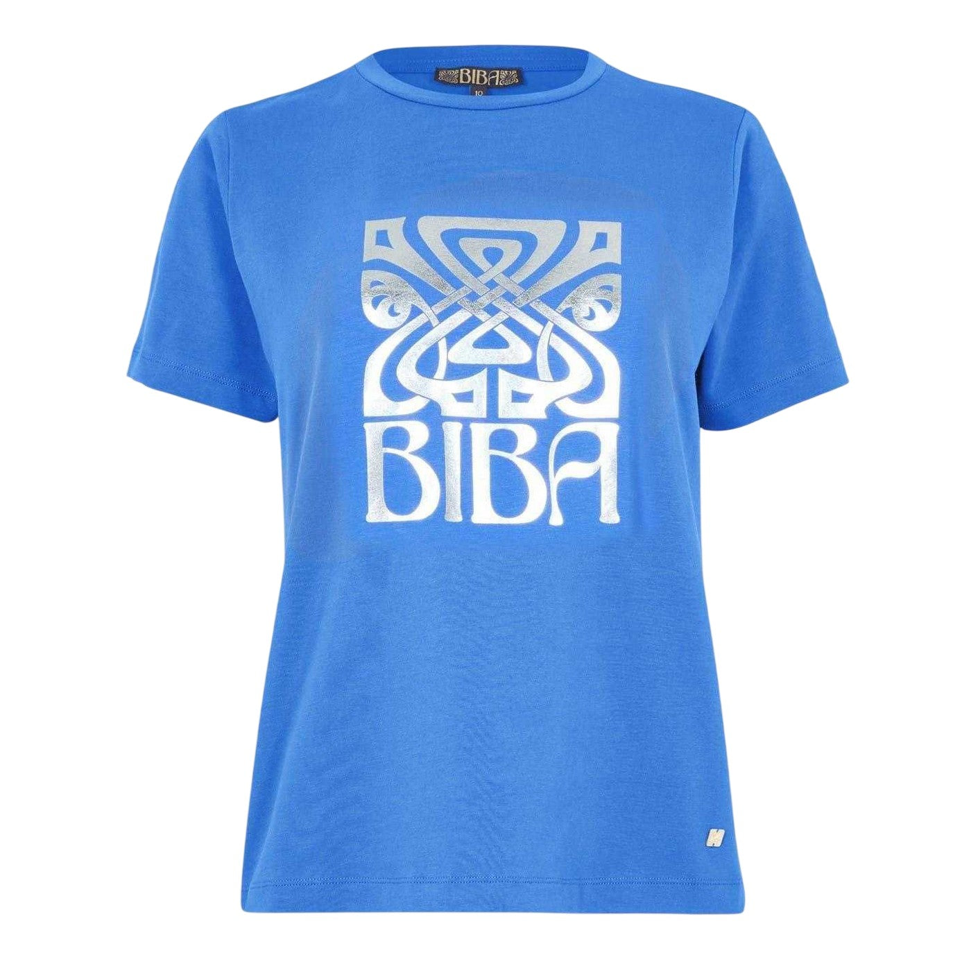 Blue - Front - Biba Womens-Ladies Logo T-Shirt