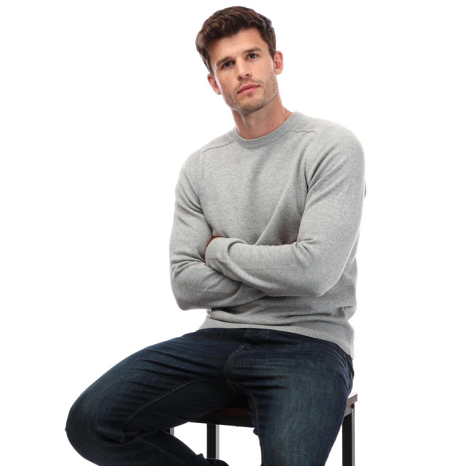 Grey - Lifestyle - Farah Mens Stern Crew Neck Sweatshirt