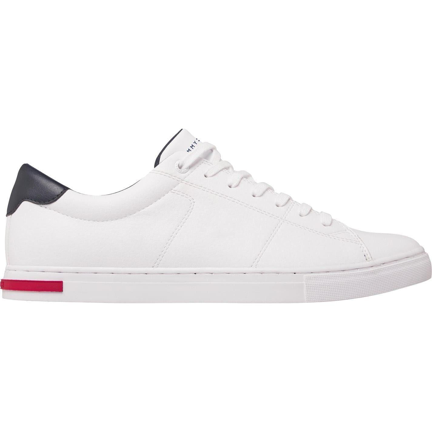 White - Front - Tommy Hilfiger Mens Essential Lace Up Shoes