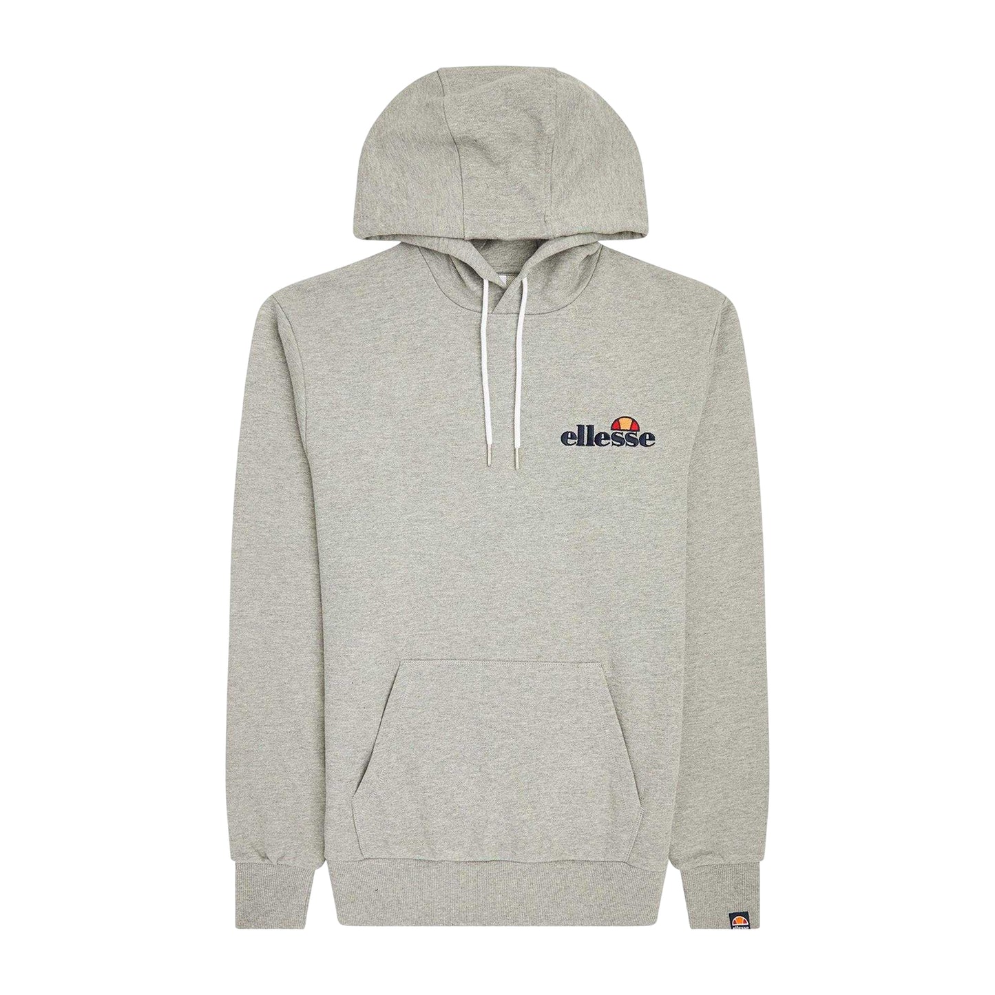 Grey Marl - Front - Ellesse Mens Embroidered Logo Hoodie