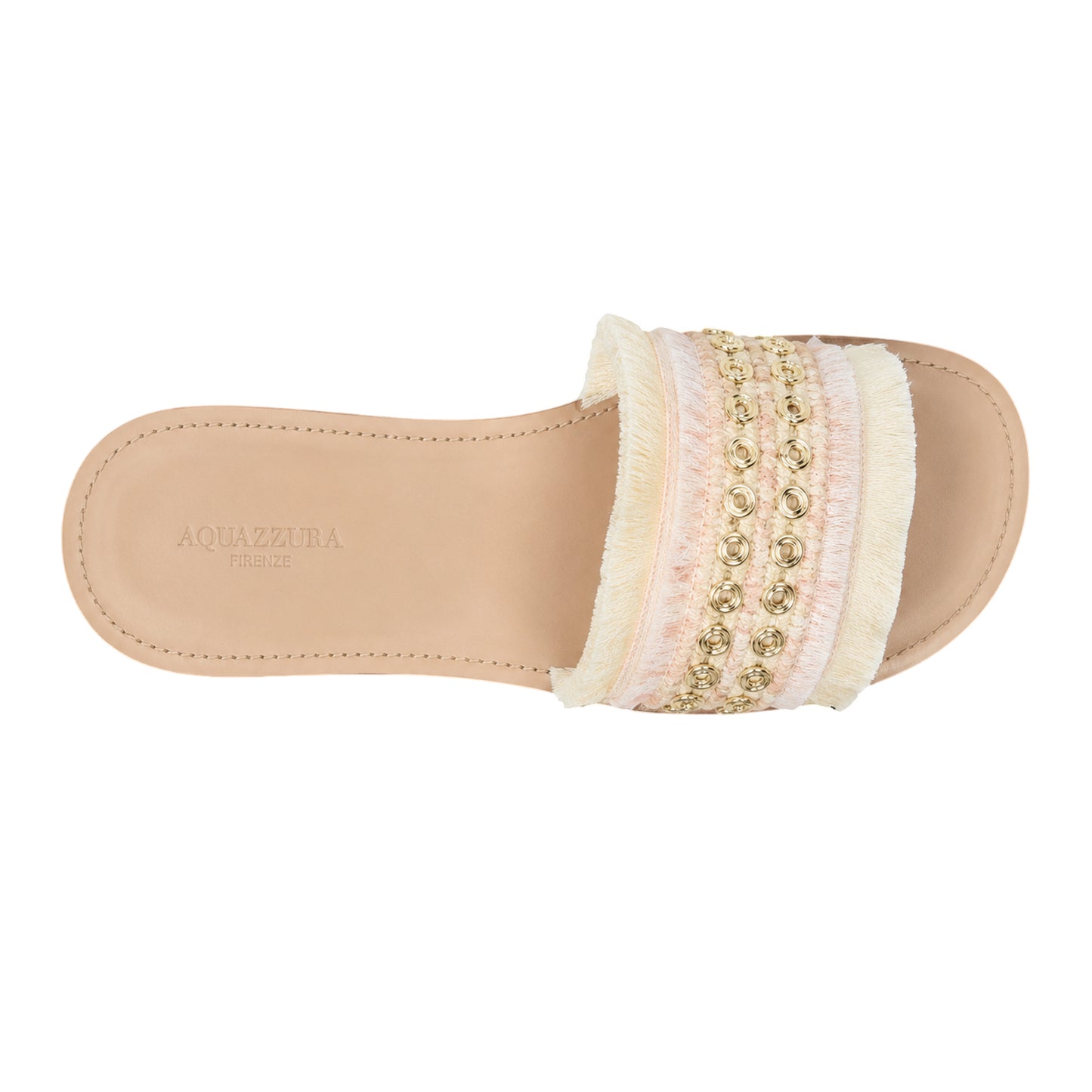 Neutral - Side - Aldo Womens-Ladies Nalani Embellished Flat Slides