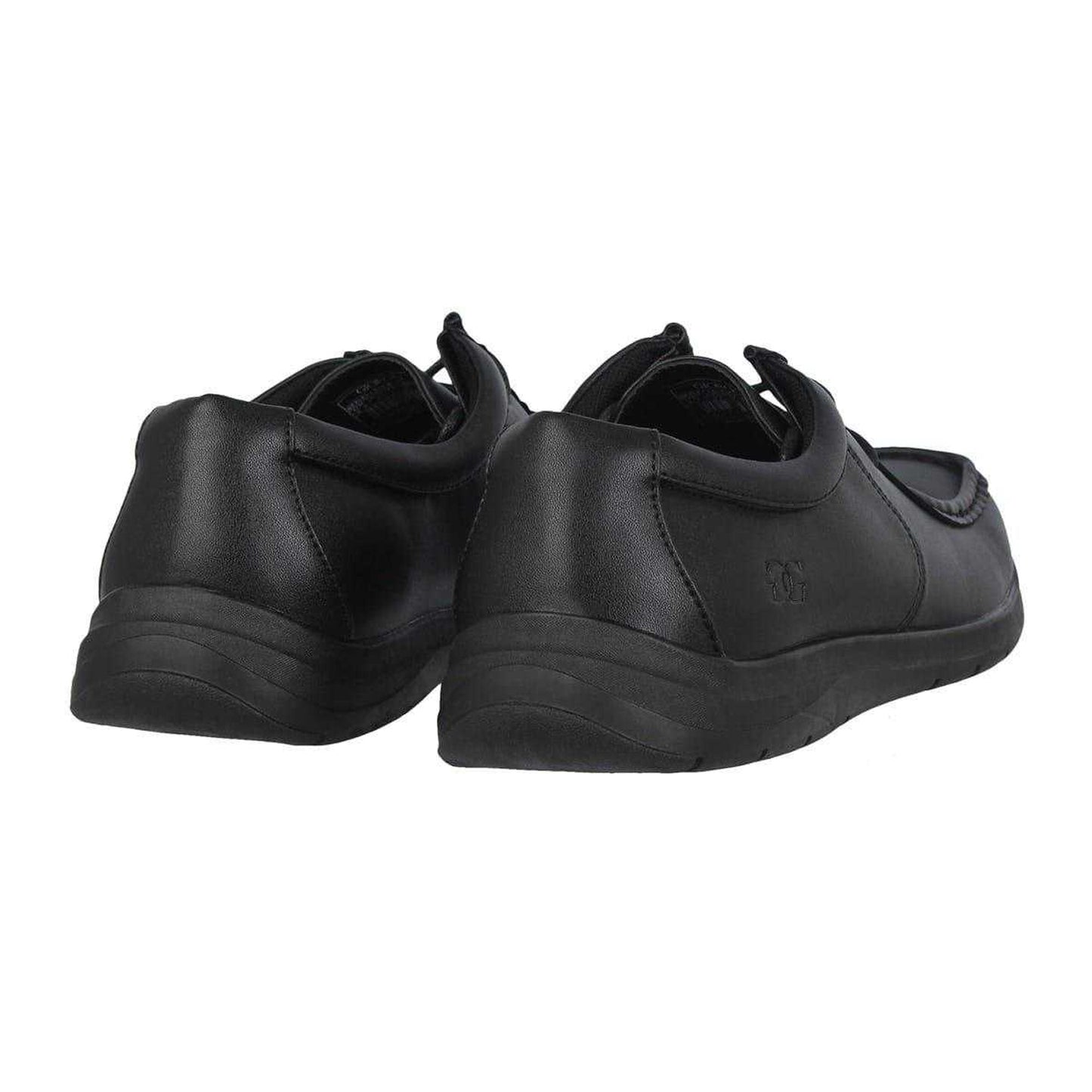 Black - Back - Giorgio Mens Bexley Leather Formal Shoes