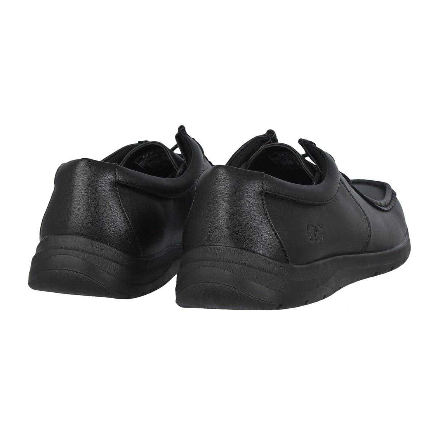 Black - Back - Giorgio Mens Bexley Leather Formal Shoes