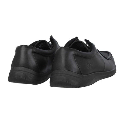 Black - Back - Giorgio Mens Bexley Leather Formal Shoes