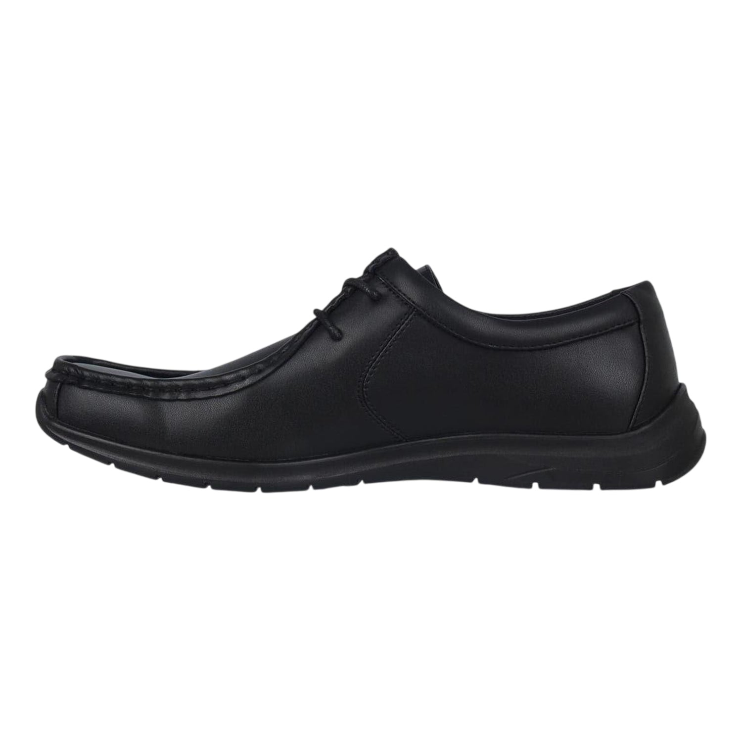 Black - Side - Giorgio Mens Bexley Leather Formal Shoes