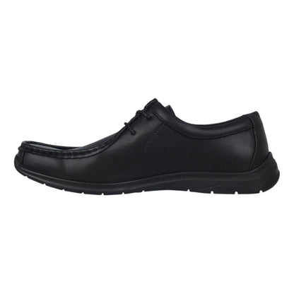 Black - Side - Giorgio Mens Bexley Leather Formal Shoes