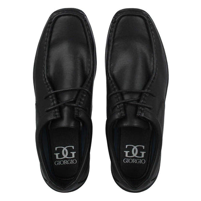 Black - Pack Shot - Giorgio Mens Bexley Leather Formal Shoes