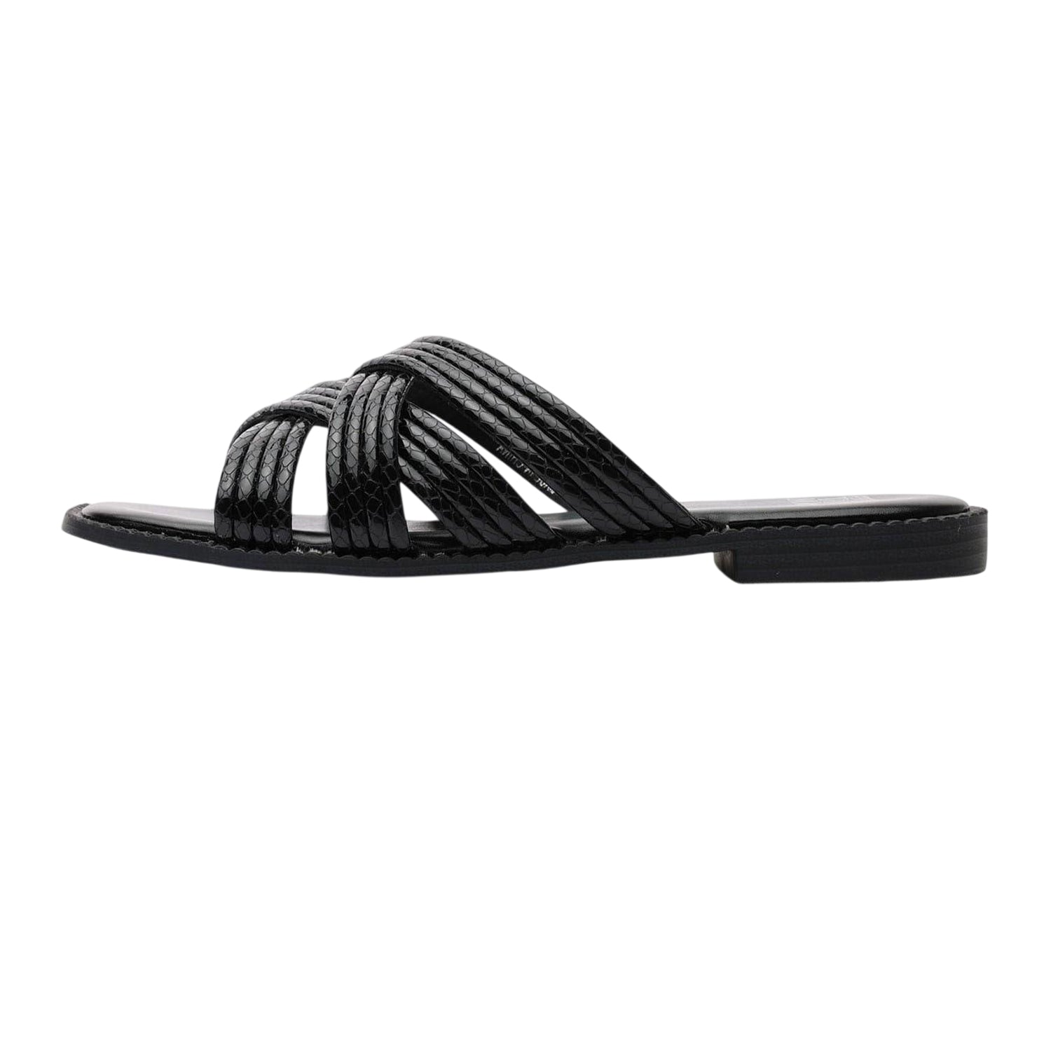 Black - Back - Where´s That From Womens-Ladies Crete Snakeskin Sandals