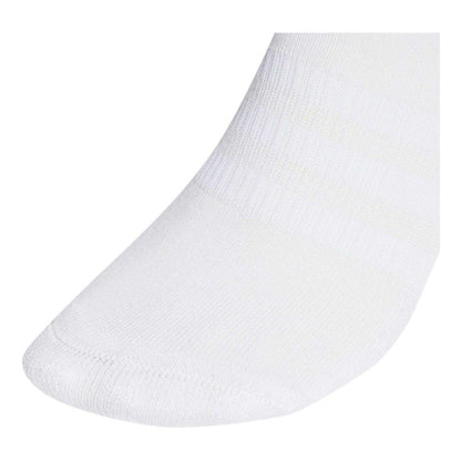 White - Side - Adidas Mens Logo Cushioned Ankle Socks (Pack of 3)