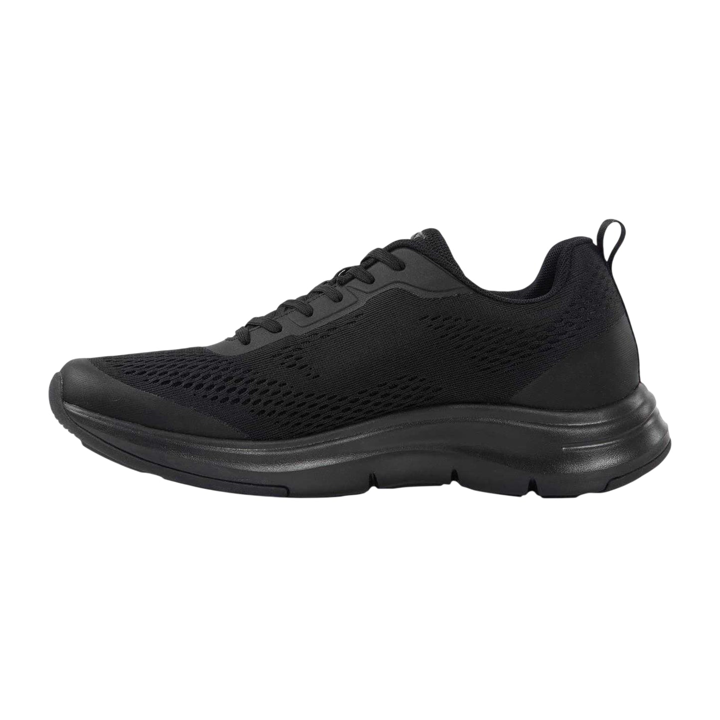 Black - Side - Slazenger Mens Curve Support Mesh Trainers