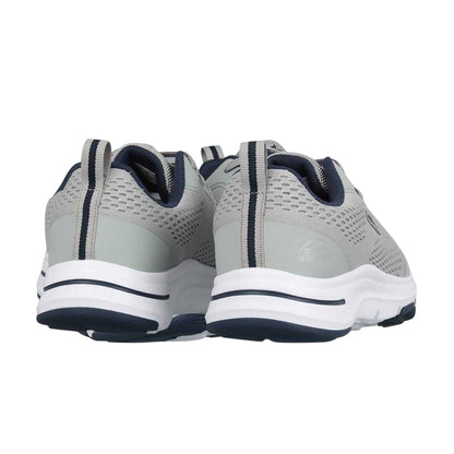 Grey-White - Back - Slazenger Mens Curve Support Mesh Trainers