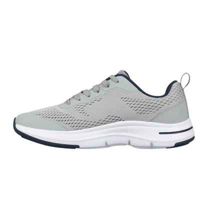 Grey-White - Side - Slazenger Mens Curve Support Mesh Trainers