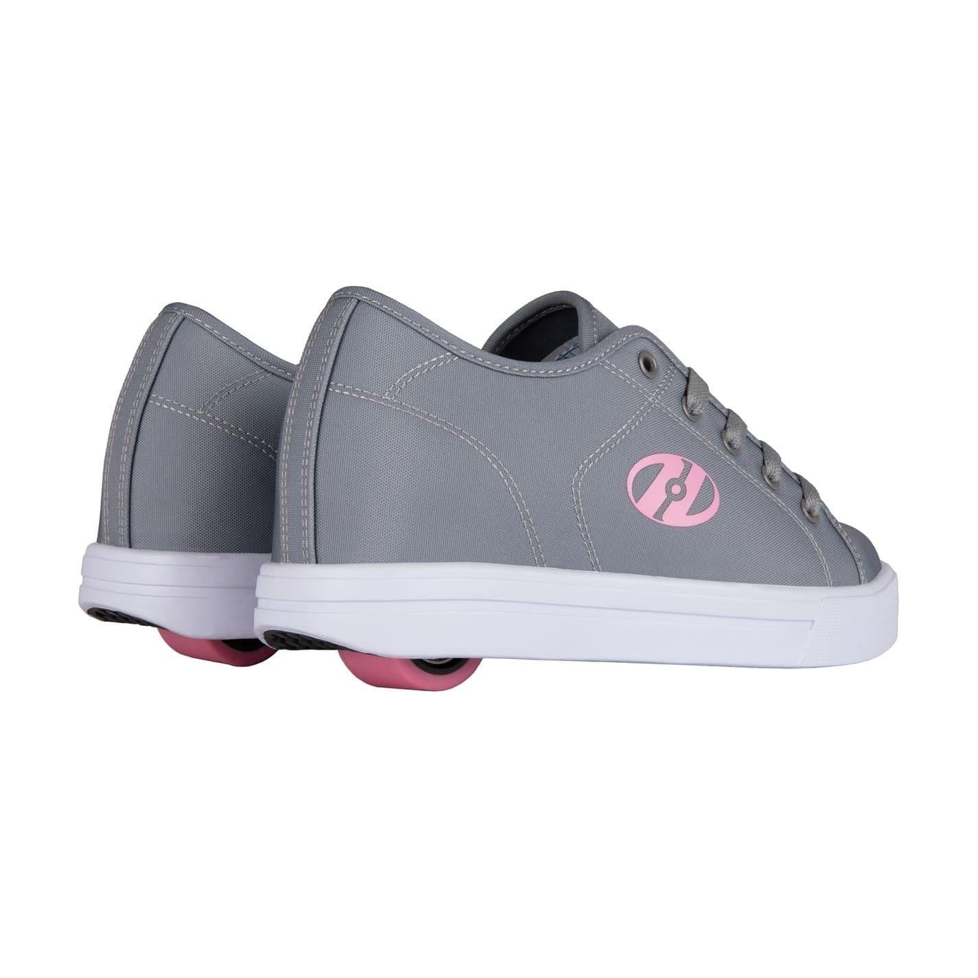 Grey-Pink - Back - Heelys Childrens-Kids Fresh Flat Skate Shoes