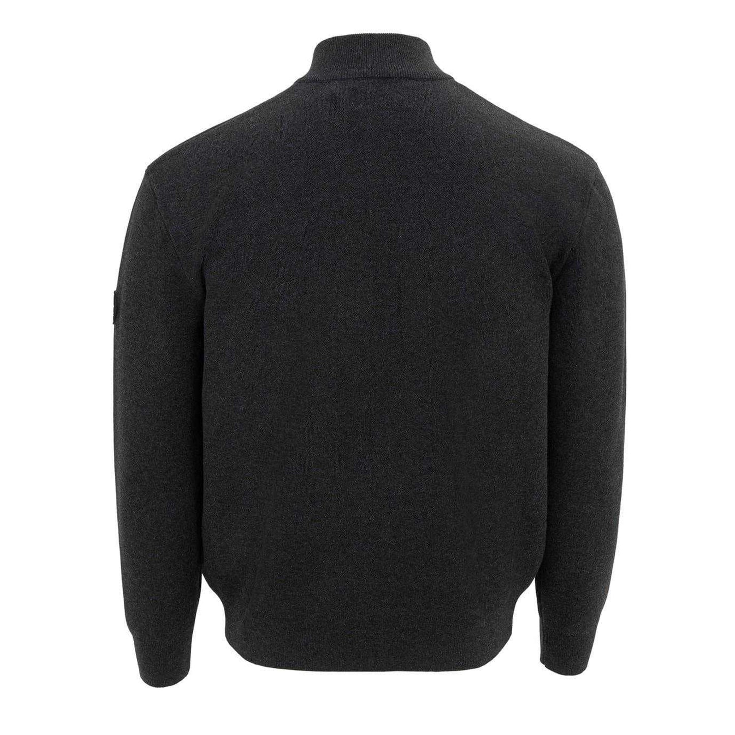 Charcoal - Back - Firetrap Mens Polyester Badge Jacket