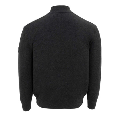Charcoal - Back - Firetrap Mens Polyester Badge Jacket