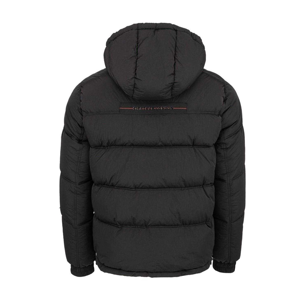 Black - Back - Firetrap Mens Bubble Puffer Jacket