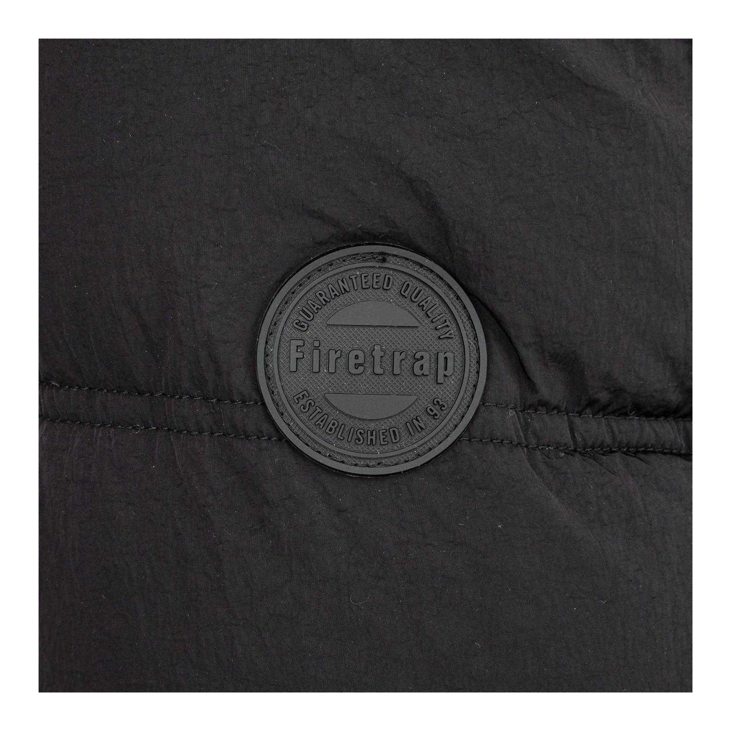 Black - Lifestyle - Firetrap Mens Bubble Puffer Jacket