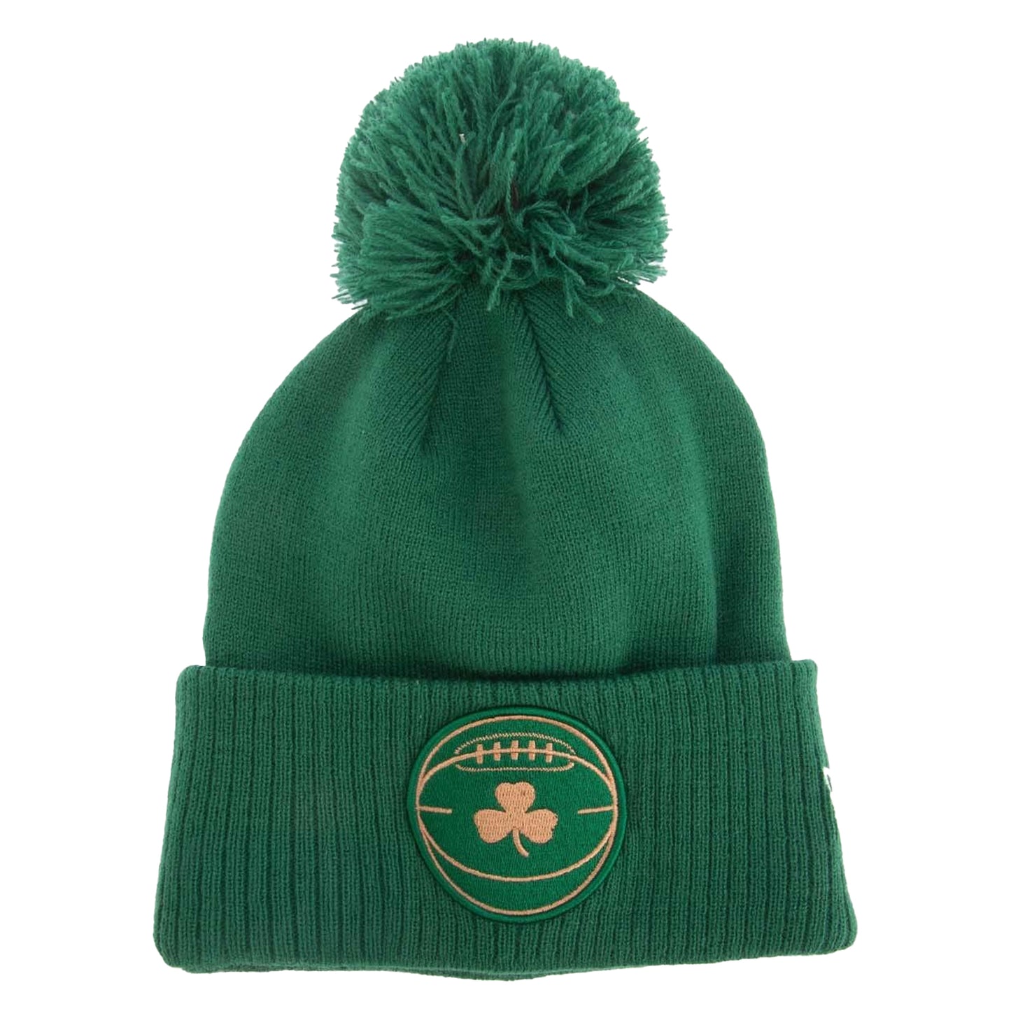 Green - Front - New Era Mens Boston Celtics NBA Knitted Beanie
