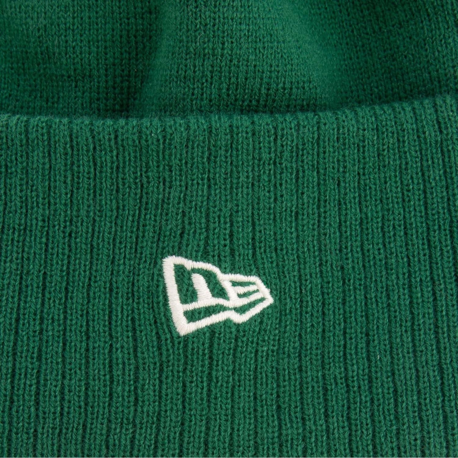 Green - Side - New Era Mens Boston Celtics NBA Knitted Beanie