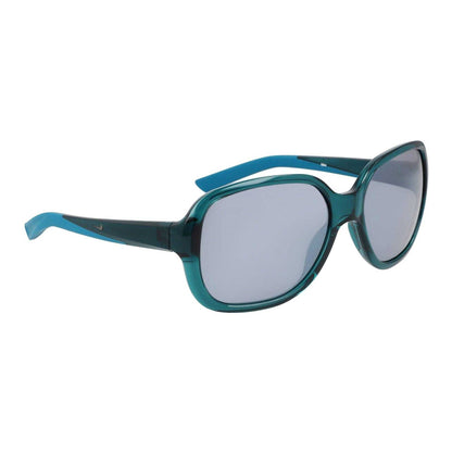 Teal-Silver - Back - Nike Womens-Ladies Square Frame Sunglasses