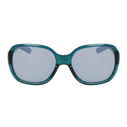 Teal-Silver - Front - Nike Womens-Ladies Square Frame Sunglasses