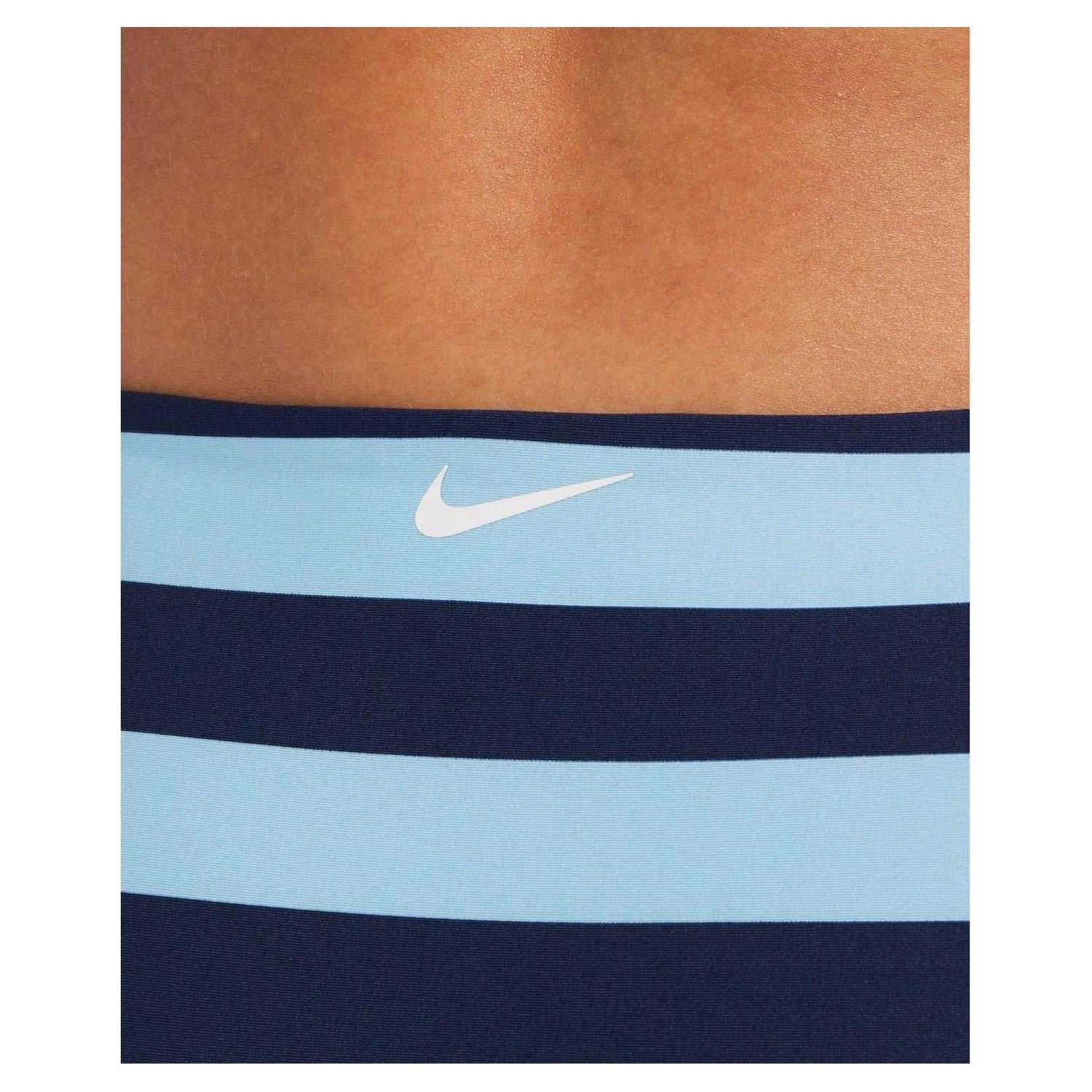 Midnight Navy - Back - Nike Womens-Ladies Horizontal Stripe Bikini Bottoms