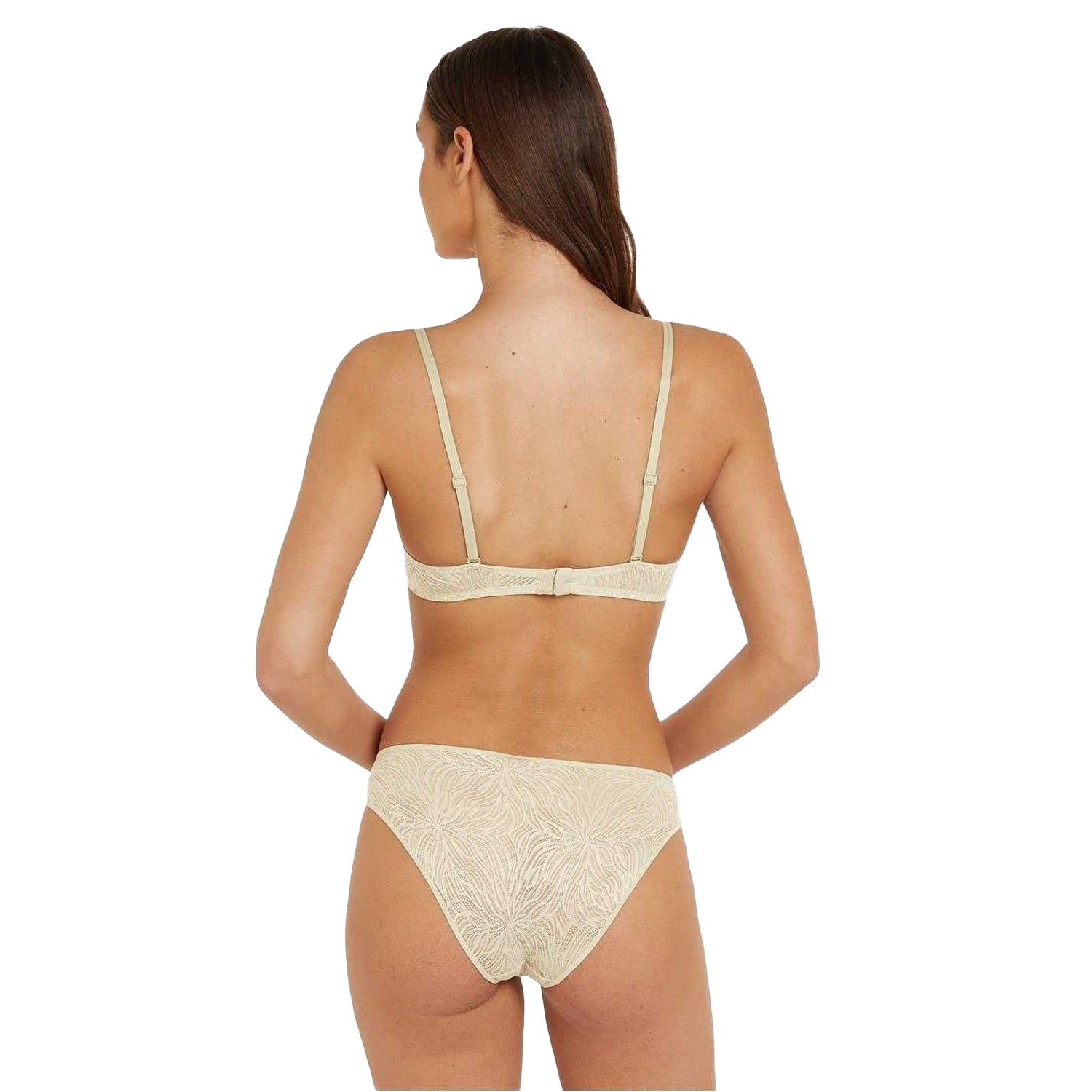 Eucalyptus - Pack Shot - Calvin Klein Womens-Ladies Marquise Recycled Bikini Bottoms