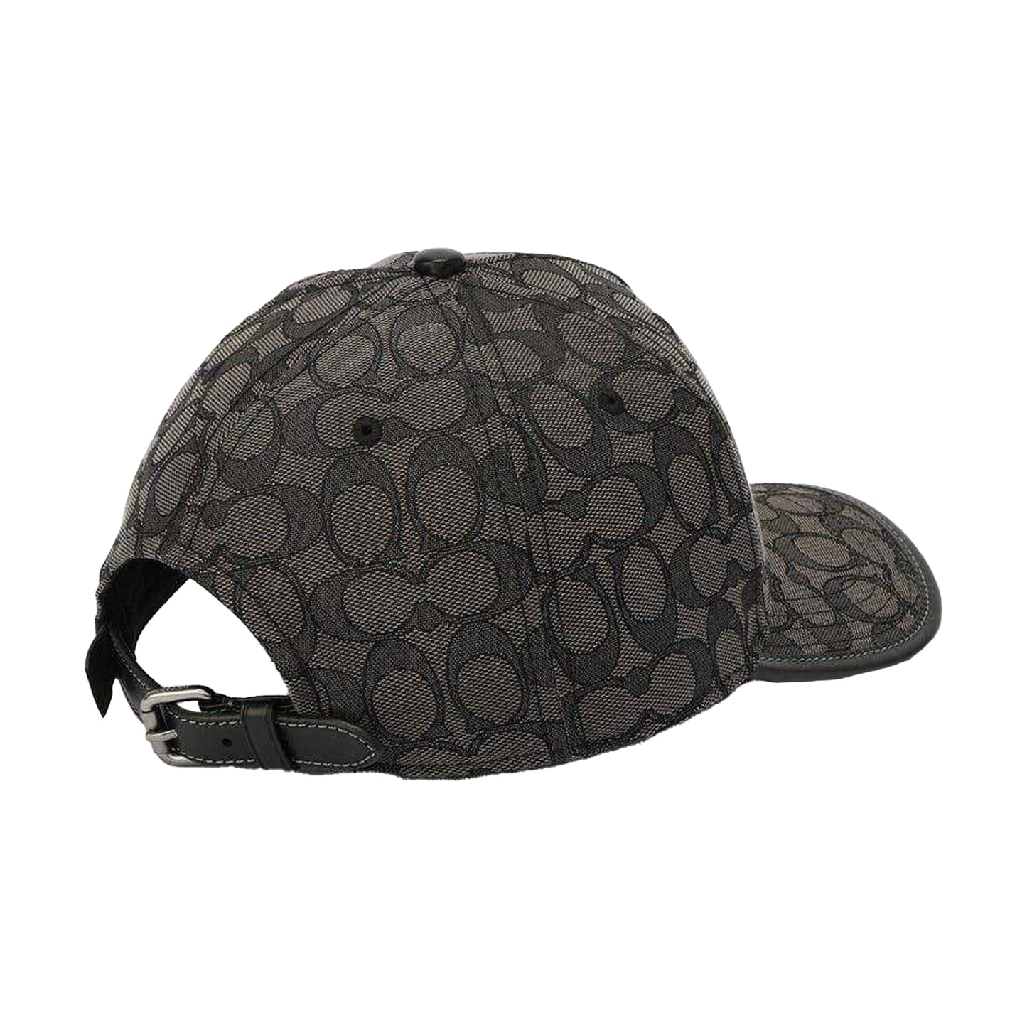 Charcoal - Back - Coach Signature Jacquard Baseball Cap
