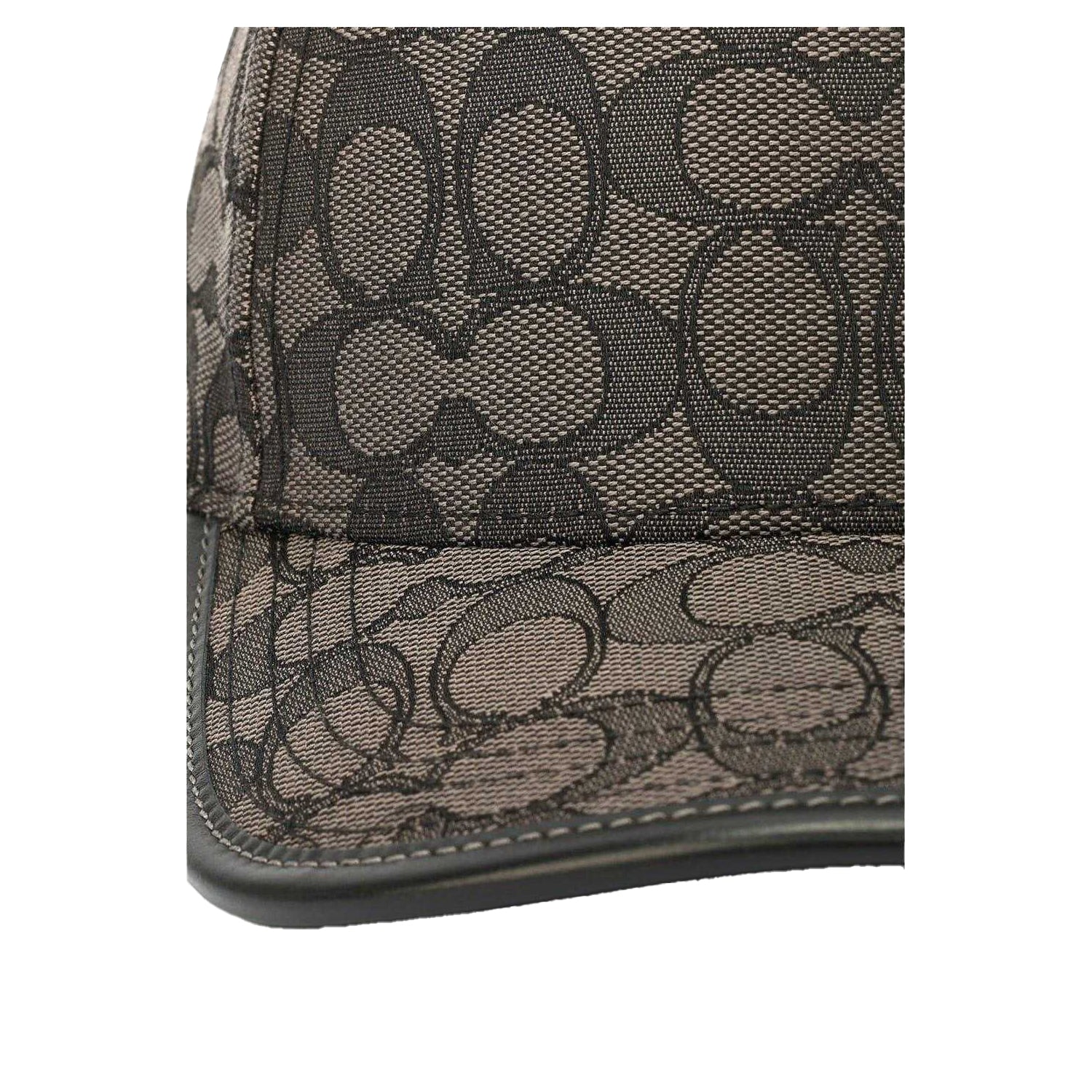 Charcoal - Side - Coach Signature Jacquard Baseball Cap