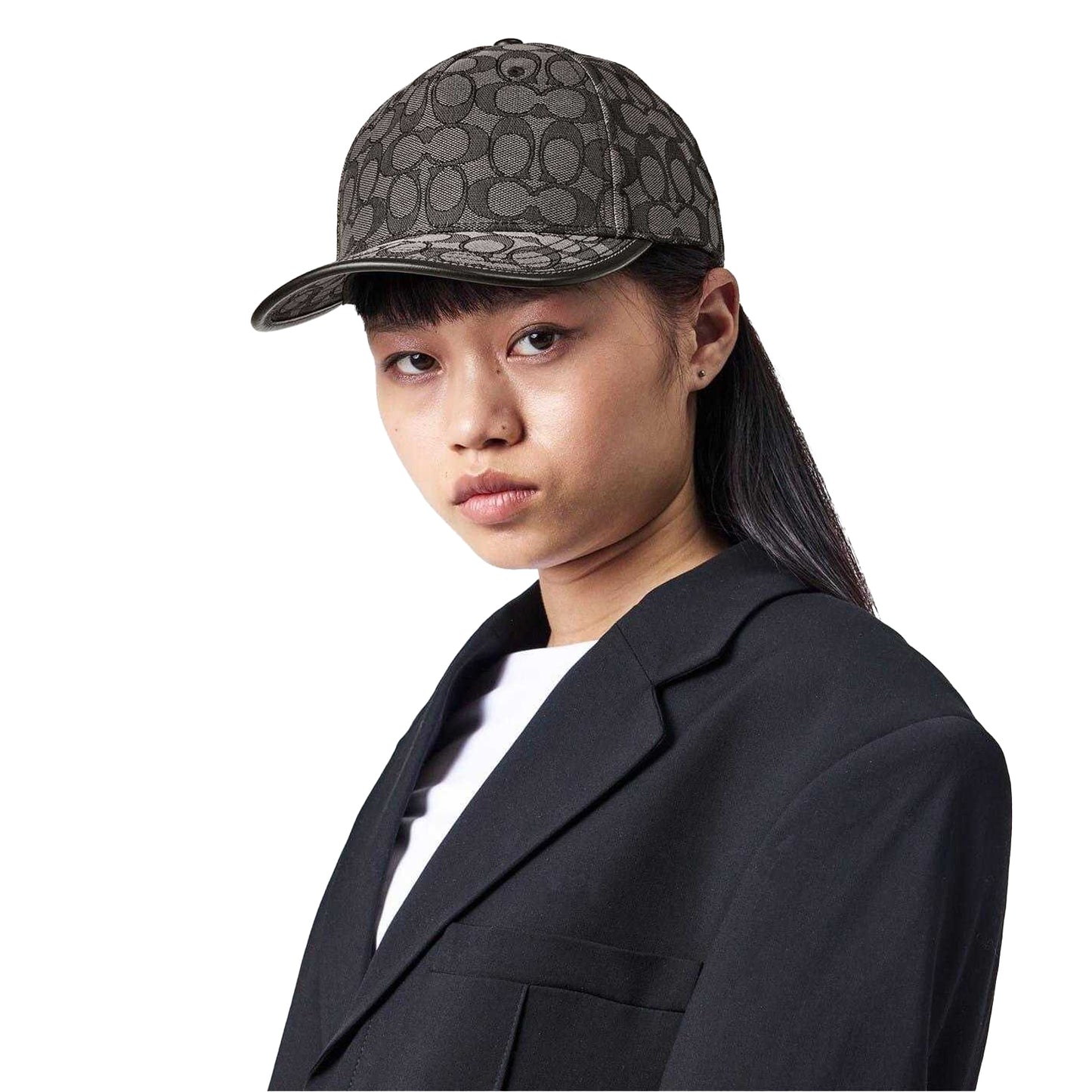 Charcoal - Lifestyle - Coach Signature Jacquard Baseball Cap