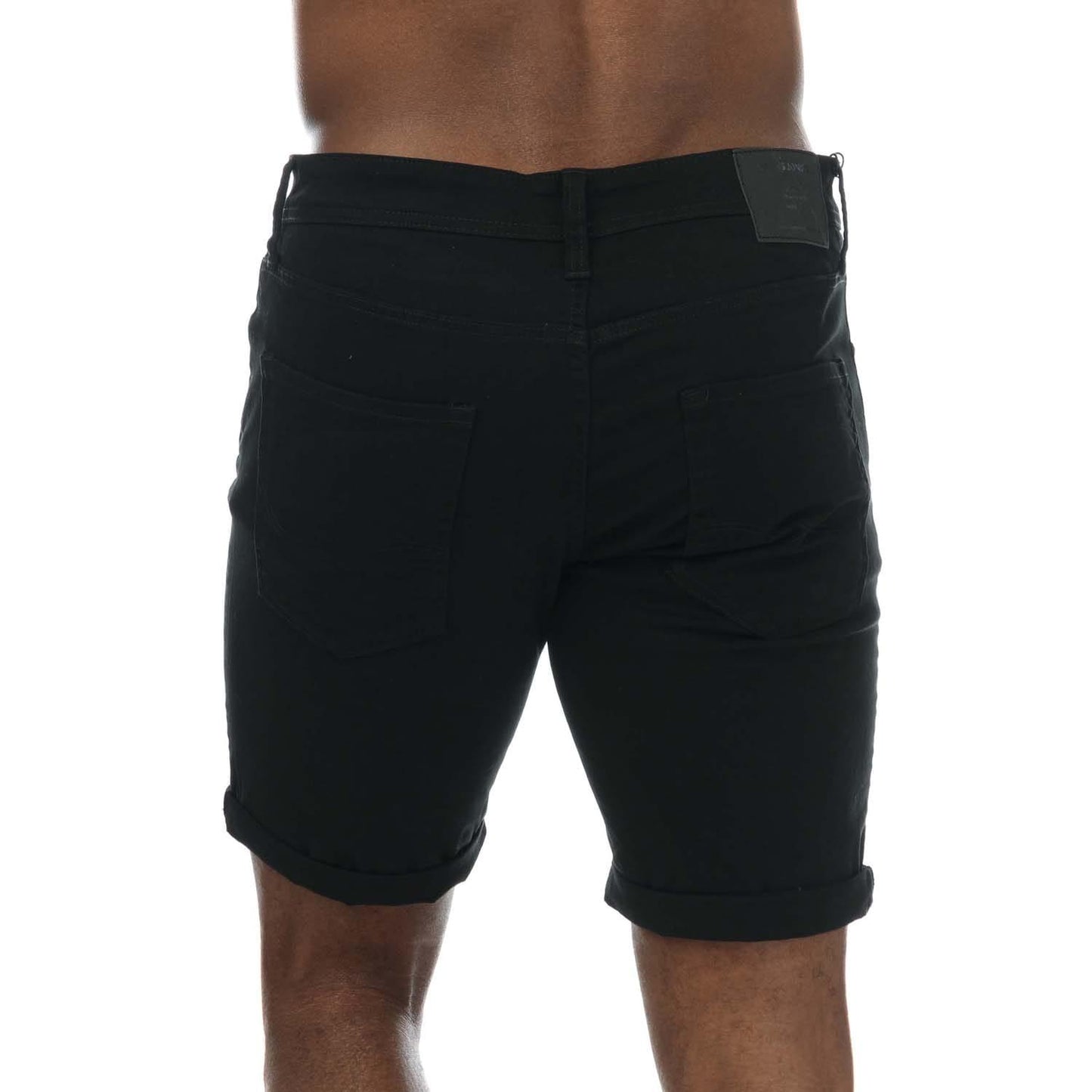 Black - Back - Jack And Jones Mens Rick Original Shorts