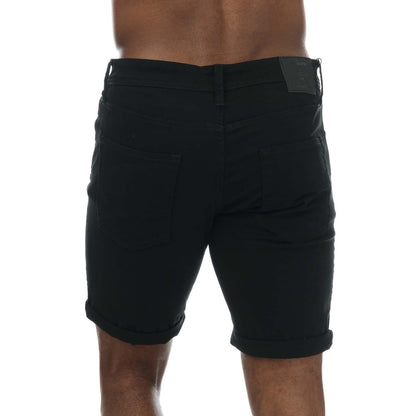 Black - Back - Jack And Jones Mens Rick Original Shorts
