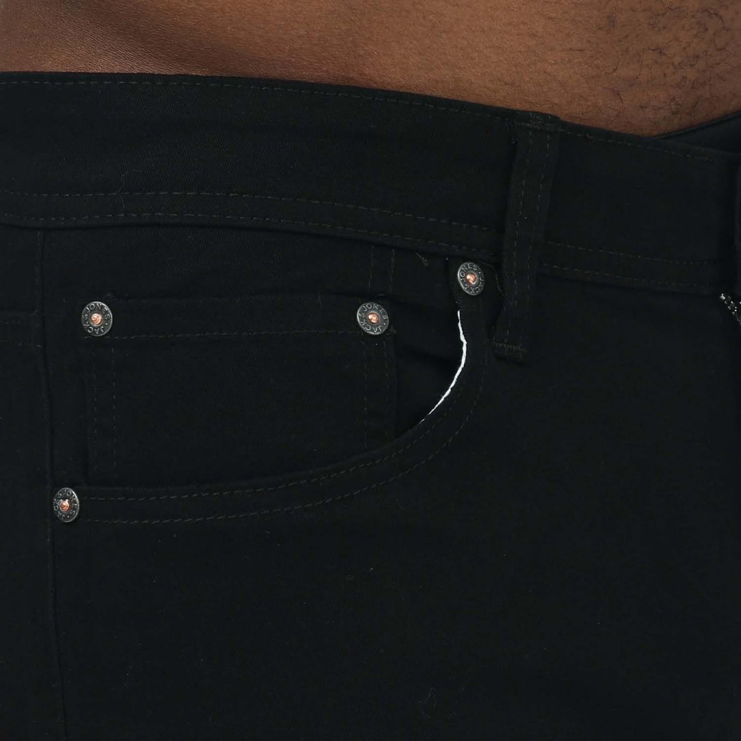 Black - Side - Jack And Jones Mens Rick Original Shorts